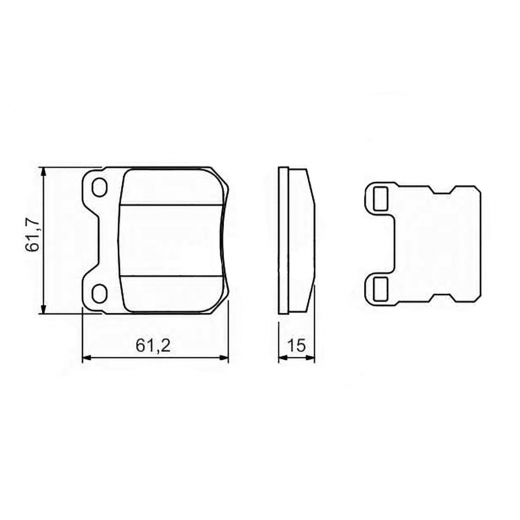 Колодки тормозные задние Delphi LP590 дисковые