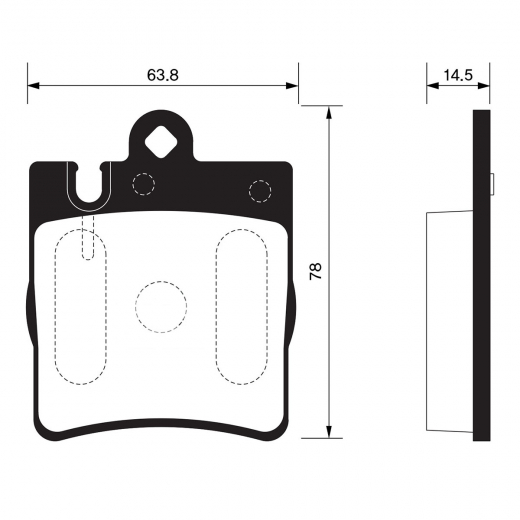 Колодки тормозные задние Lynx BD-5321 дисковые
