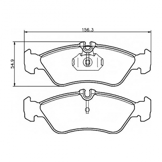 Колодки тормозные задние Delphi LP1596 дисковые
