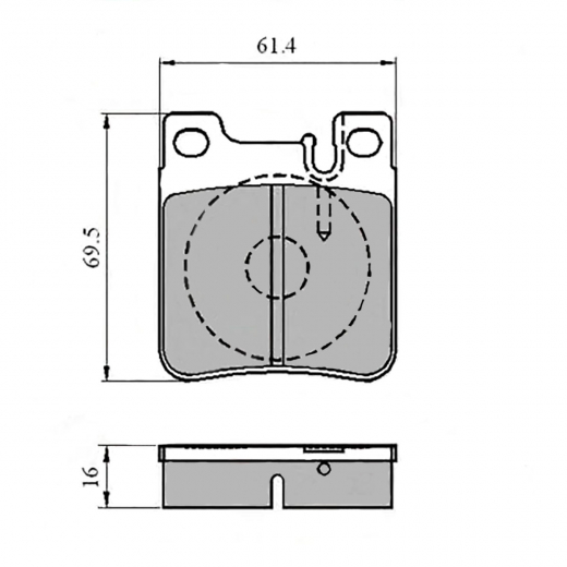 Колодки тормозные задние Delphi LP841 дисковые