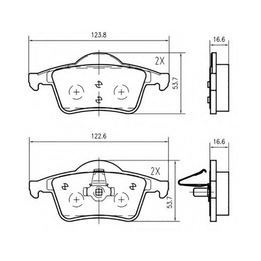 Колодки тормозные задние Delphi LP1504 дисковые