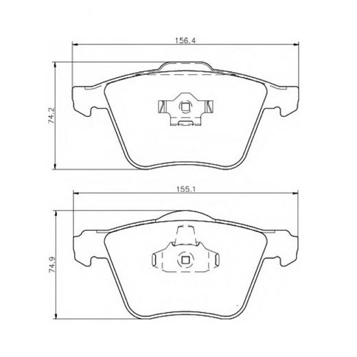 Колодки тормозные задние Delphi LP1835 дисковые