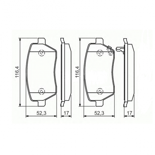 Колодки тормозные передние Lynx BD-5739 дисковые