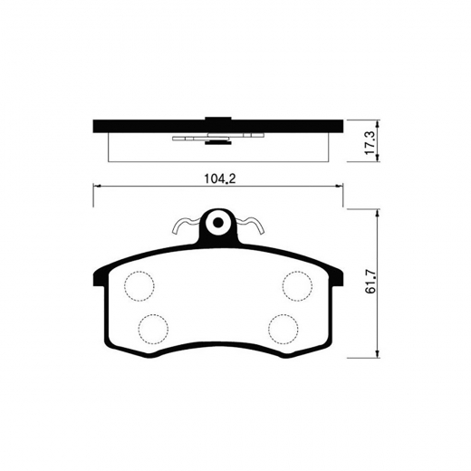 Колодки тормозные передние Madfil PN0223 дисковые
