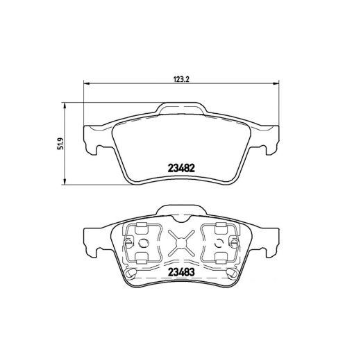 Колодки тормозные задние Lynx BD-6302 дисковые