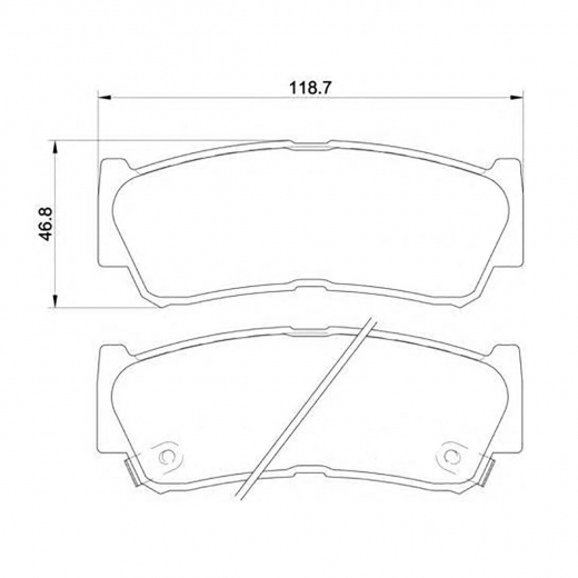 Колодки тормозные задние Just Drive JBP0157 дисковые