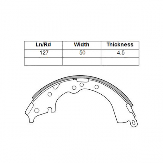 Колодки тормозные задние JFBK FN2335A барабанные