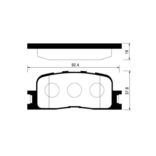 Колодки тормозные задние CTR CKT-43, GK1057 дисковые