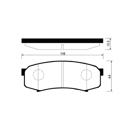 Колодки тормозные задние CTR GK1028 дисковые