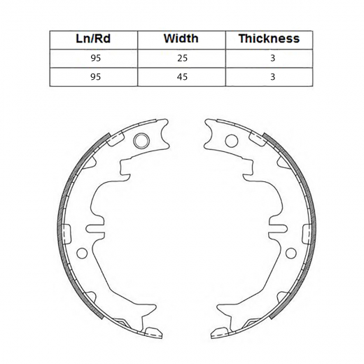 Колодки тормозные задние Toyota 46540-48010 дисковые