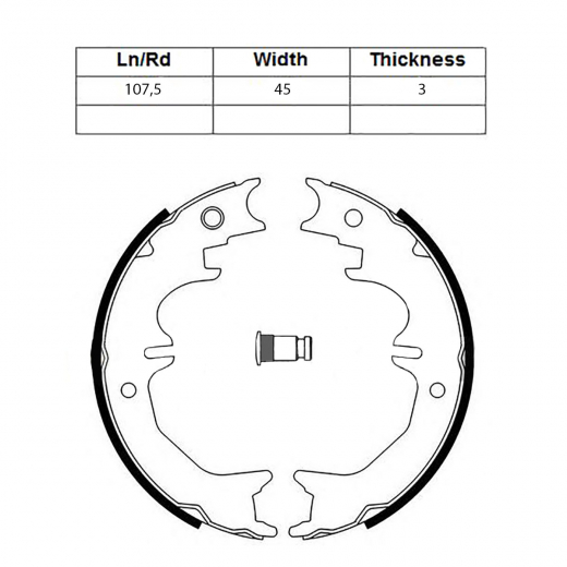 Колодки тормозные задние Toyota 46580-60060 дисковые стояночного тормоза, задняя правая