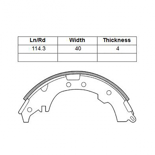 Колодки тормозные задние Madfil FN2339 барабанные