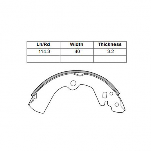 Колодки тормозные задние Madfil FN1170 барабанные
