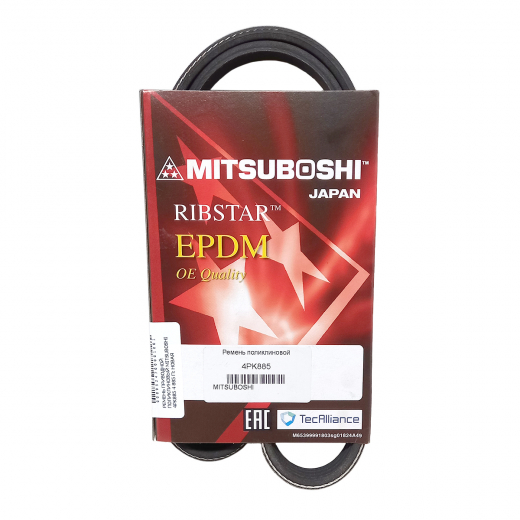Ремень приводной поликлиновый (4x885мм.) Mitsuboshi 4PK885