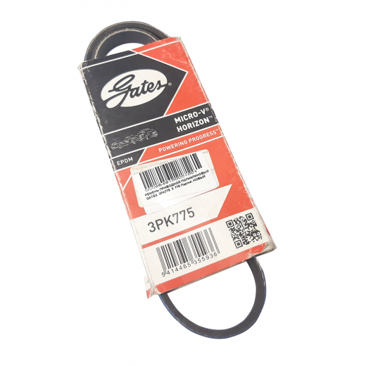 Ремень приводной поликлиновый (3x775мм.) Gates 3PK775