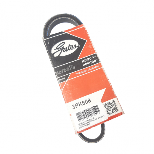 Ремень приводной поликлиновый (3x808мм.) Gates 3PK808