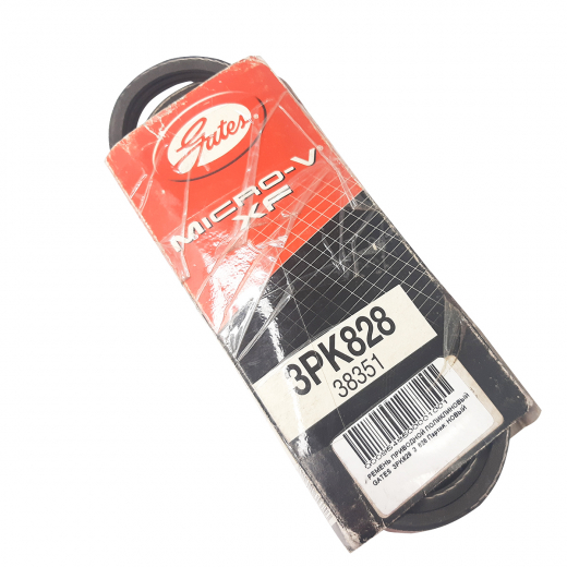 Ремень приводной поликлиновый (3x828мм.) Gates 3PK828