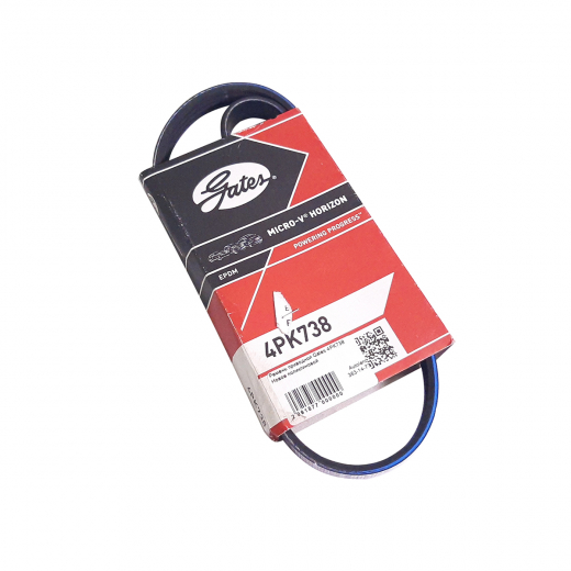 Ремень приводной поликлиновый (4x738мм.) Gates 4PK738