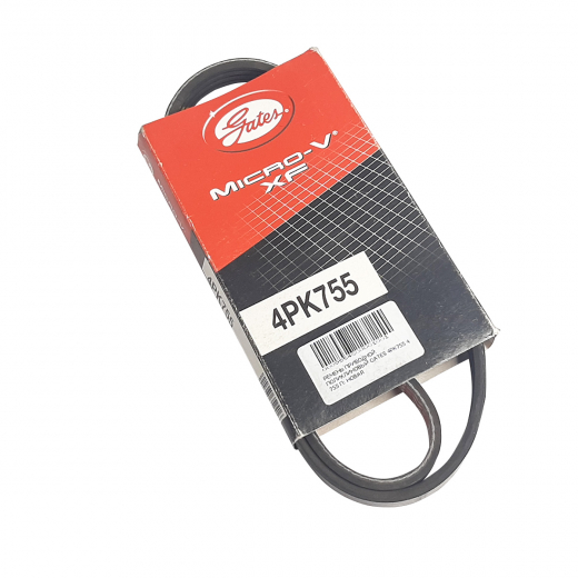 Ремень приводной поликлиновый (4x755мм.) Gates 4PK755