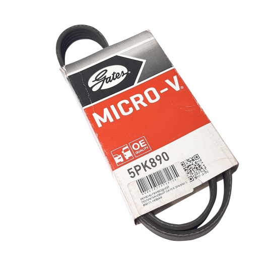 Ремень приводной поликлиновый (5x890мм.) Gates 5PK890
