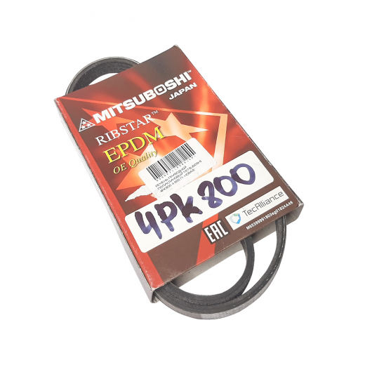 Ремень приводной поликлиновый (4x800мм.) Mitsuboshi 4PK800