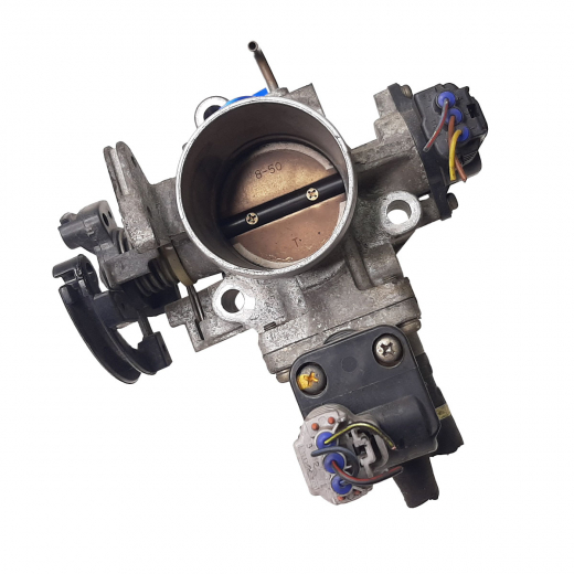 Блок дроссельных заслонок ДВС Toyota Vista/ Camry '96-'98/ Rav4 '97-'00/ Ipsum '96-'01/ Gaia '98-'02/ Caldina/ Corona Premio '96/ ED/ Exiv/ Curren '96-'98/ Celica '96-'99/ (4S-FE, 3S-FE) датчик положения 3 конт. контрактный