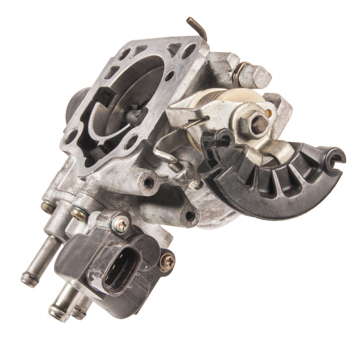 Блок дроссельных заслонок ДВС Toyota Corolla/ Sprinter/ Carib '97-'02/ Levin/ Trueno '97-'00/ Marino/ Ceres '97-'98/ Spacio '97-'01 (4A-FE) 1 трубка сверху контрактный